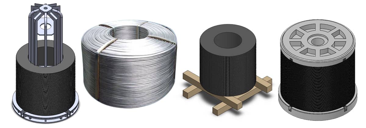 Type of pallet or coil spool